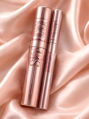 Mascara/Eyeliner Duo In Black - Sleek Metallic Rose Gold Packaging. Sealed.